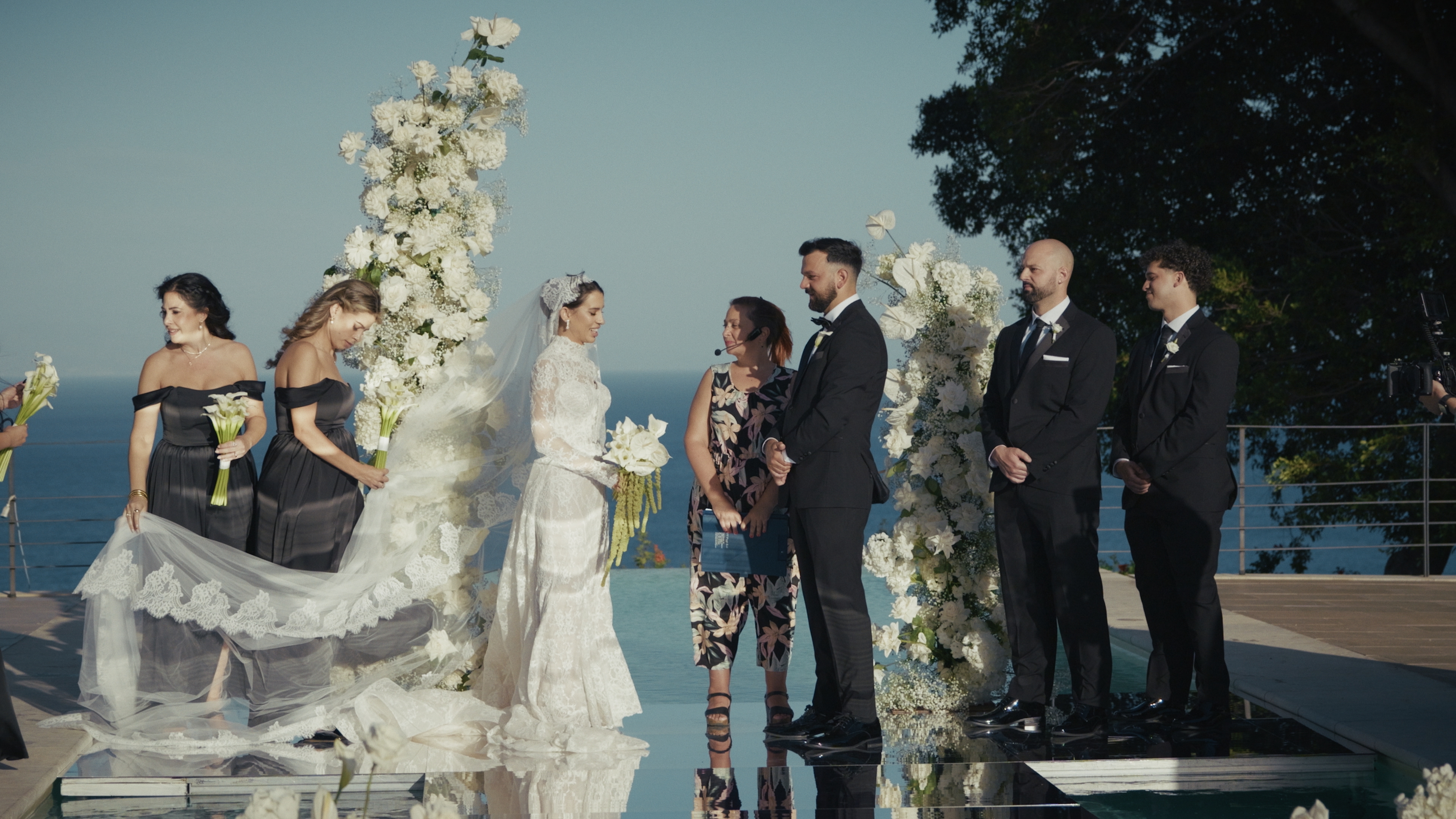 Cerimonia sulla piattaforma